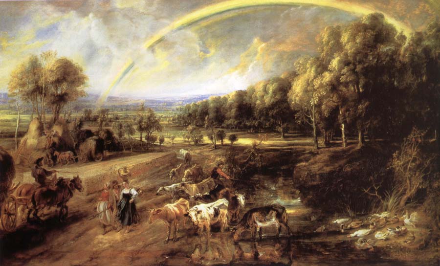 Landscape with Rainbow